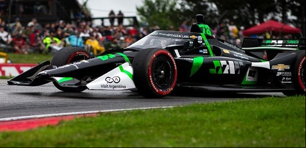IndyCar: tras el susto que le dio su hermano, Agustín Canapino logró completar otra complicada carrera en Mid-Ohio