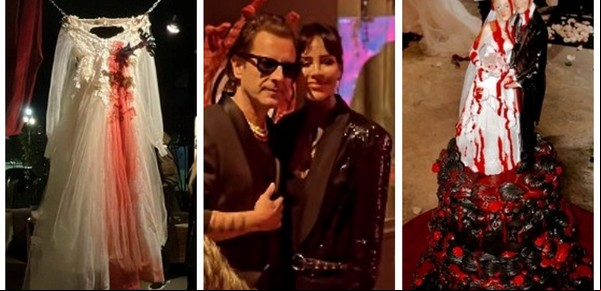 Cande Tinelli y Coti Sorokin hicieron una falsa boda gótica con invitados especiales y música en vivo