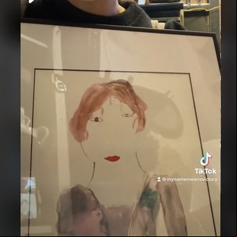 Hizo un dibujo cuando tenía cinco años y ahora apareció en una tienda: lo vendían a un precio llamativo