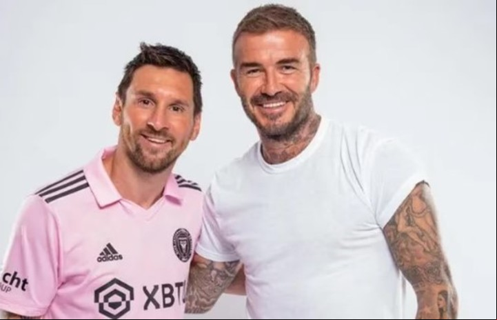 Lionel Messi y David Beckham, juntos en Inter Miami.