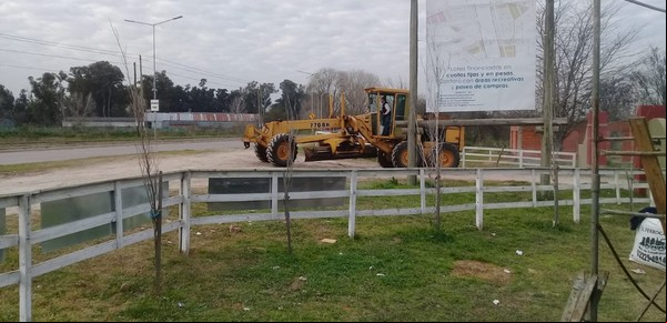Obras en un barrio del Conurbano para evitar futuras inundaciones