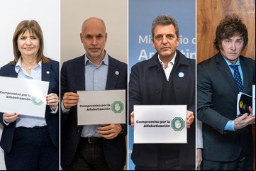 Los candidatos presidenciales firmaron un compromiso por la educación
