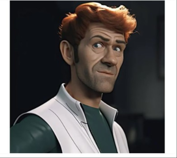 Cómo se vería George en la vida real.