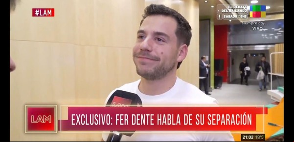Fer Dente blanqueó su separación: "Es muy doloroso porque hay amor"