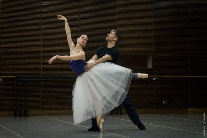 Ensayo de Giselle en el Teatro Argentino de La Plata, días antes del debut del 8 de septiembre de 2023. Foto: Gentileza prensa Teatro Argentino de La Plata.