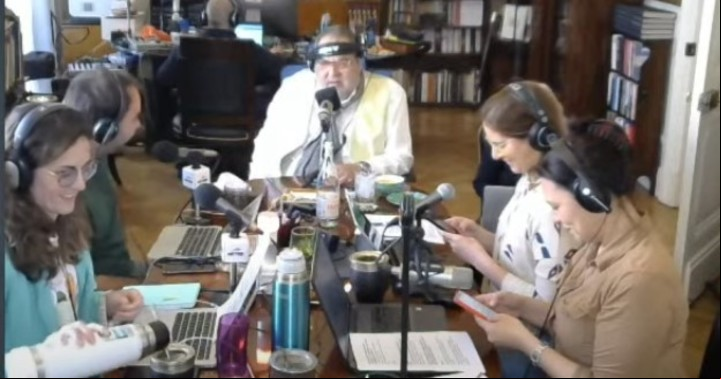 Lanata salió al aire desde su casa, como la hace habitualmente.