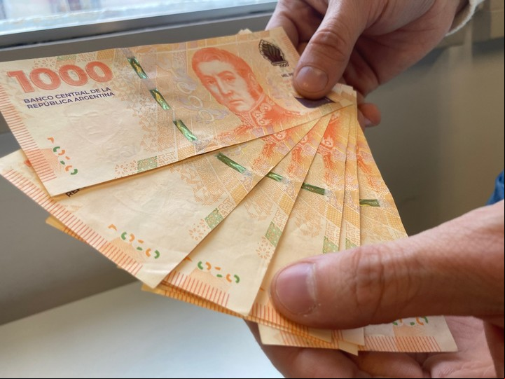 De ambos lados del billete hay partes que deben sentirse con relieve. Foto: Ariel Grinberg.