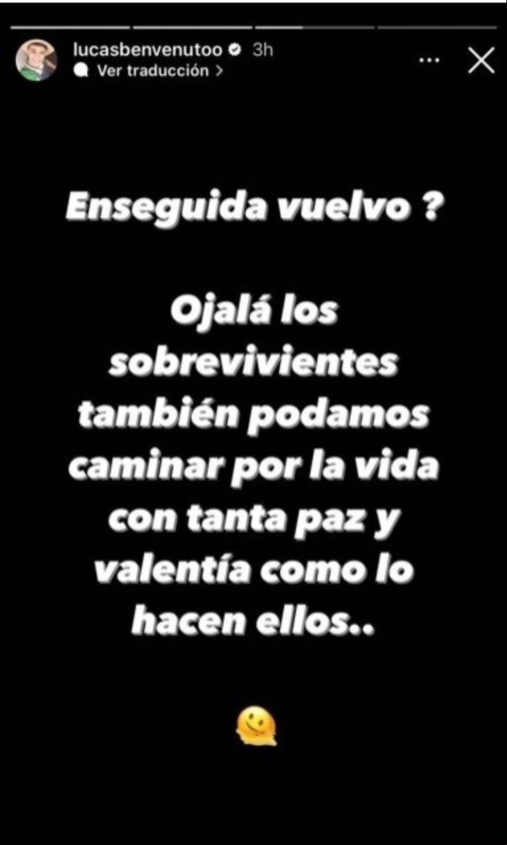 Lucas Benvenuto y su enojo por el anuncio que realizó Jey Mammón.