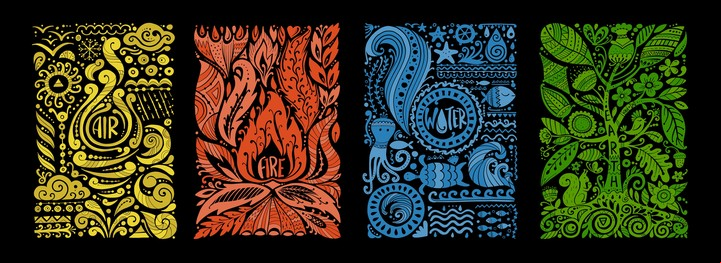 Los 4 elementos representan nuestra manera de ver la vida.. Foto:ilustración Shutterstock