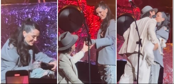 La emoción de Cande Tinelli en el escenario del Gran Rex tras una increíble sorpresa de su novio, Coti Sorokin