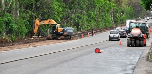 Repavimentan la Ruta 23 y construyen una bicisenda pegada a Campo de Mayo
