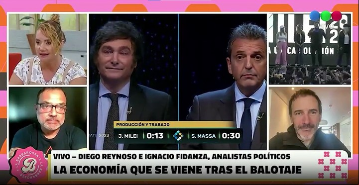 Nancy Pazos se peleó con Analía Franchín por política. Captura TV