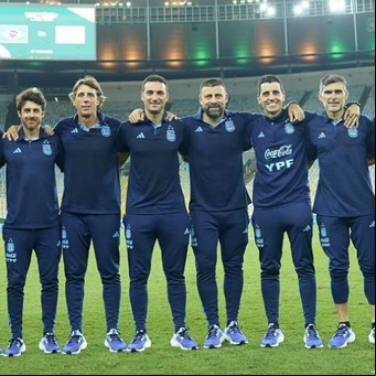 Lionel Scaloni y ¿su última foto como director técnico de la Selección Argentina?