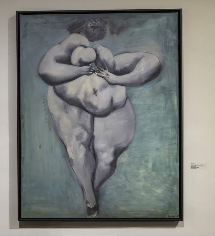 Desnudo-Paso, c.1955. Óleo s/tela de sarga de algodón, de la serie Mujeres Desmembradas.