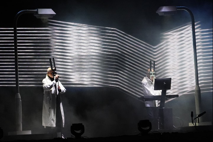 Los Pet Shop Boys, en su última visita a la Argentina. Foto Emmanuel Fernández