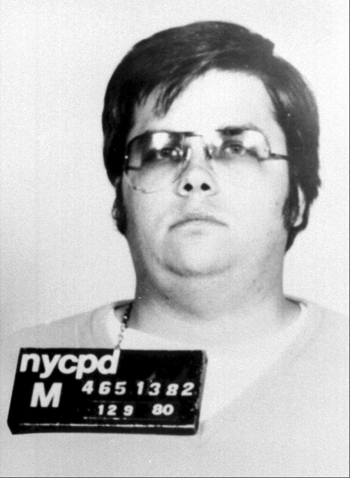 La foto policial de Mark David Chapman cuando fue detenido por el asesinato de Lennon. Foto: AFP