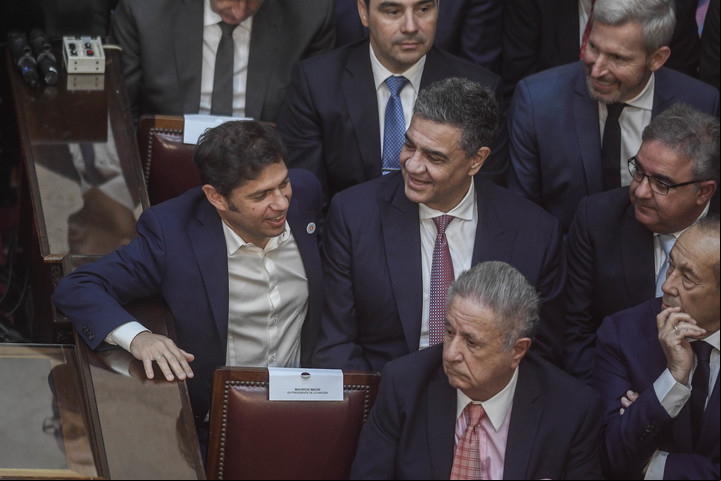El presidente Javier Milei quiere tener lista la Ley Bases para firmar el Pacto de Mayo con los gobernadores. Foto Federico Lopez Claro.