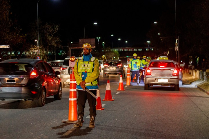 Controles de alcoholemia en la Ciudad de Buenos Aires. Foto: GCBA.