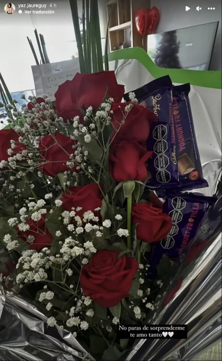 El regalo del Colo Barco para Yazmín Jaureguy. (Instagram)