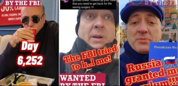Hace 17 años que lo buscan la Interpol y el FBI y él sube un video por día en TikTok