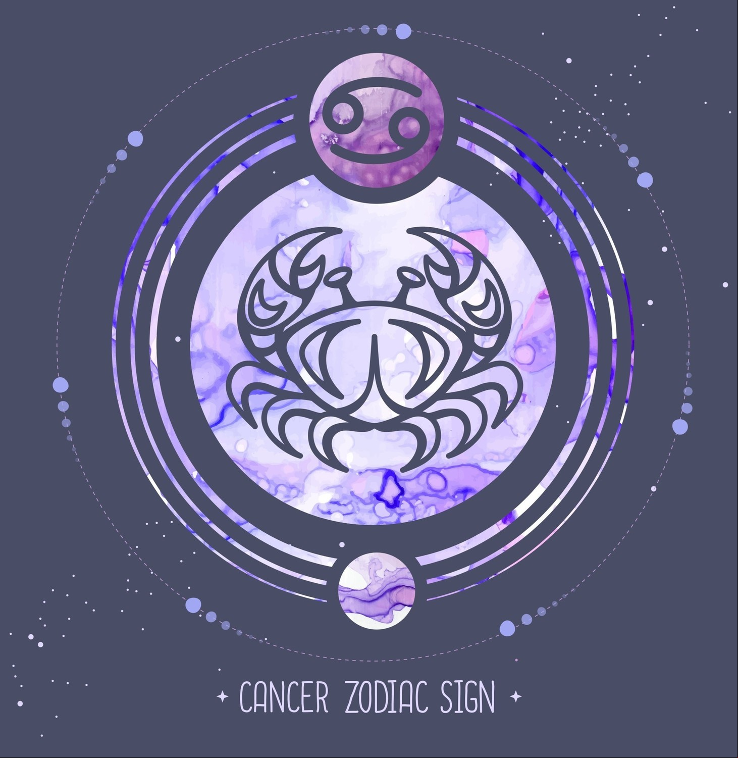 Cáncer es el signo que rige la maternidad, los cuidados, la nutrición, la familia, las raíces y el hogar. Foto: ilustración Shutterstock.