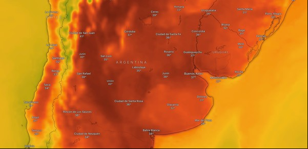 El motivo por el que la térmica superó los 44° en la Ciudad y cuándo fue el día más caluroso de la historia