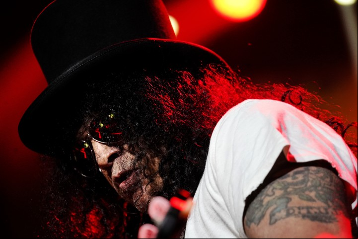 Slash ha logrado convertirse en una entidad artística por sí solo, y el público lo acompaña con fervor. Foto: Emmanuel Fernández