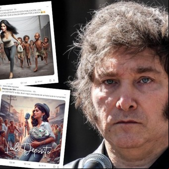Milei redobló sus ataques contra Lali Espósito: reposteó memes de ella con bolsas de dinero, críticas contra la artista y dijo que "hace playback"
