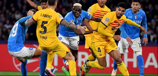 Napoli y Barcelona empataron en el Diego Maradona y la historia se definirá en Cataluña