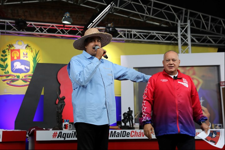 Nicolás Maduro y Diosdado Cabello, acusados por la Justicia argentina de crímenes de lesa humanidad. Foto: EFE