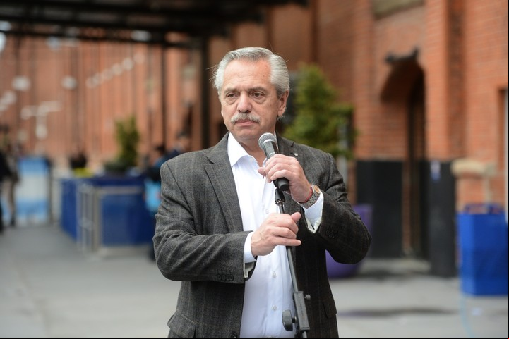Alberto Fernández habló sobre el surgimiento de La Libertad Avanza. Foto Luciano Thieberger.