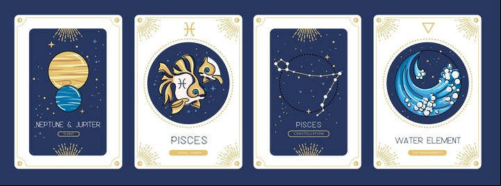 Piscis es el signo asociado al arte, la intuición, la compasión y los sueños. Foto: ilustración Shutterstock
