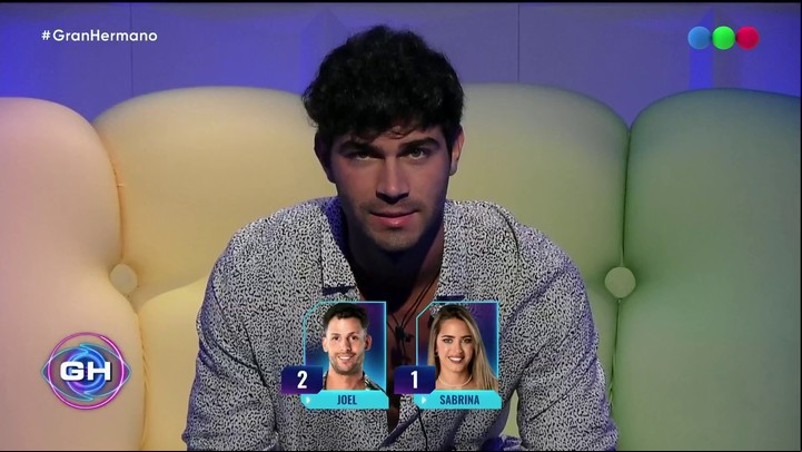 Nicolás voto contra Joel y Sabrina en Gran Hermano.