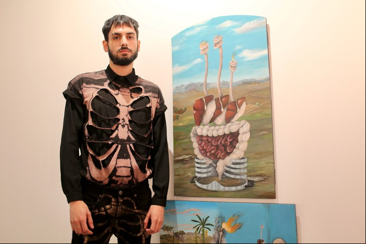 Andrés Piña. En ARCO Madrid. Foto: Cézaro de Luca