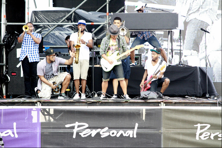Bruno Mars en Mar del Plata, en La Fiesta de la P, 2012,. Foto: Martin Bonetto