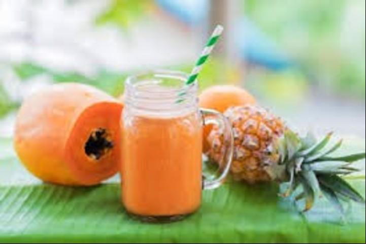Jugo de piña y papaya. Muy aconsejable./ Foto: sitio Mejor con Salud.