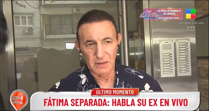Norberto Marcos: "Conmigo, Fátima era la reina. Y ahora... no sé...". Captura TV.