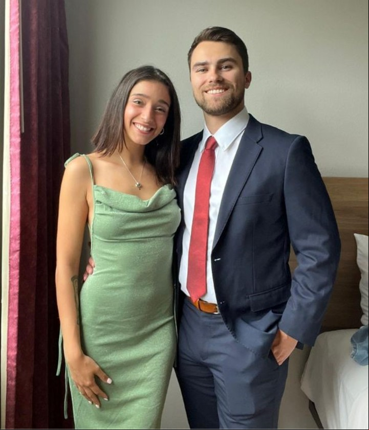 María junto a su novio estadounidense en Nueva Jersey, Estados Unidos. Foto: @maria.bcastro, Tik Tok.