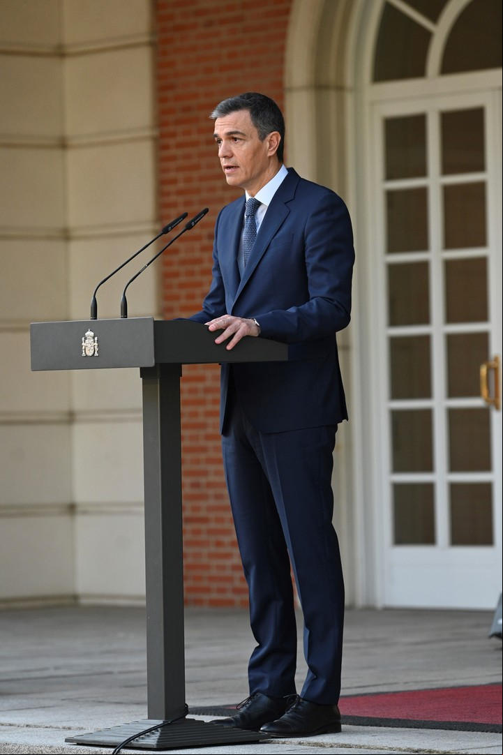 “El Estado de Palestina debe ser, en primer lugar, viable”, subrayó Sánchez. Foto: EFE