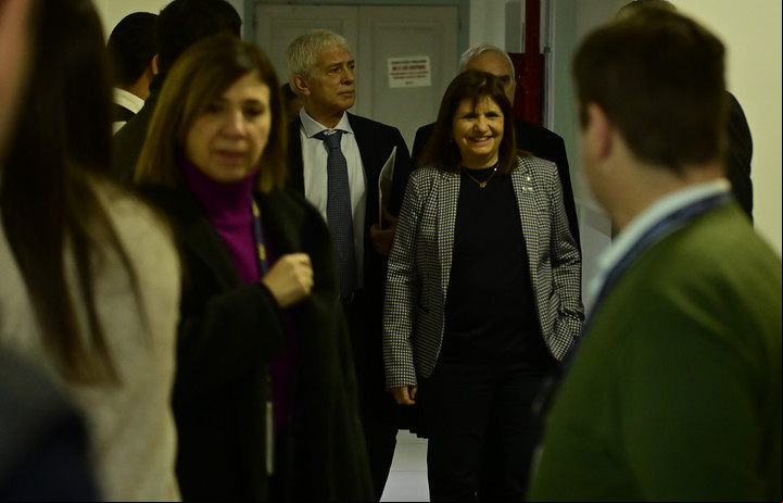 Patricia Bullrich presenta el Proyecto Ley Penal Juvenil junto a Mariano Cúneo Libarona. Foto: Matias Martin Campaya