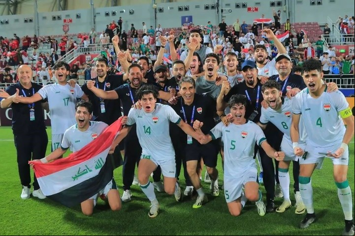 Irak se clasificó a los Juegos Olímpicos al terminar tercero en la Copa Asiática Sub-23 que se jugó en Qatar. Foto: Instagram @iraqnt_en.