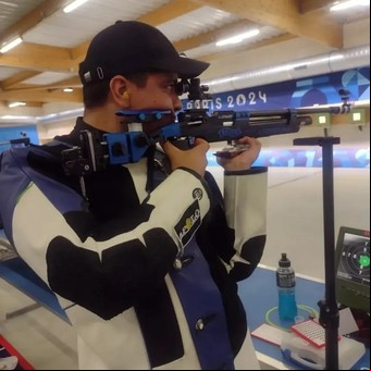 Juegos Olímpicos de París 2024: Julián Gutiérrez y dos frases de cabecera para ser finalista en la prueba de 10 metros rifle de aire comprimido tras 68 años
