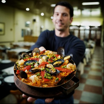 En Boedo, un bodegón escondido de dos hermanos gallegos de casi 80 años, famosos por su paella y su tortilla 