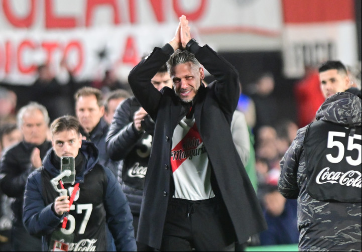 Demichelis y su despedida de River, entre lágrimas. Foto: Marcelo Carroll.