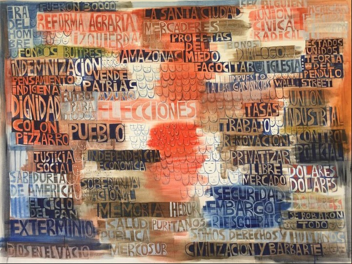 "La campaña" (2019), de Florencia Böhtlingk. Óleo sobre tela. 230 x 180 cm. Adquisición de Malba.