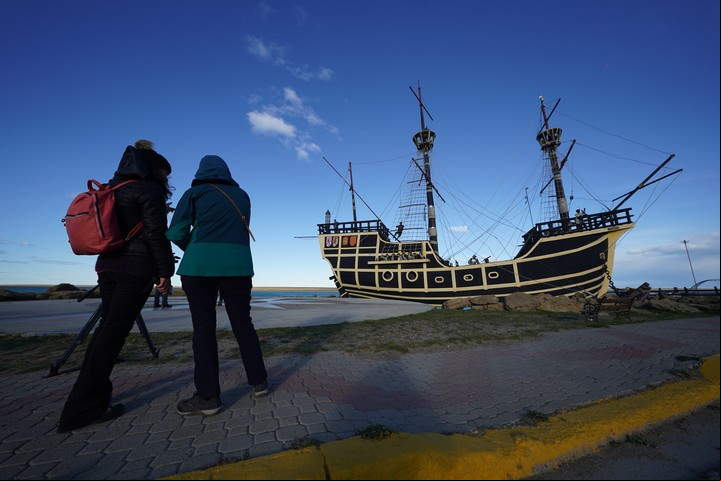 En la carabela con la que llegó Magallanes se registró el primer eclipse de la zona en 1520. Foto Juano Tesone