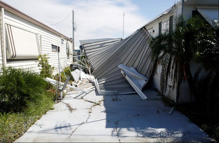 Los daños en St. Petersburg, Florida. Foto: REUTERS