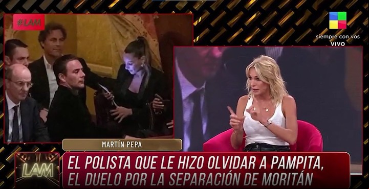 Según Yanina Latorre, Pampita habría dicho que la Virgen de Luján le mandó a su nuevo novio, Martín Pepa. Captura TV