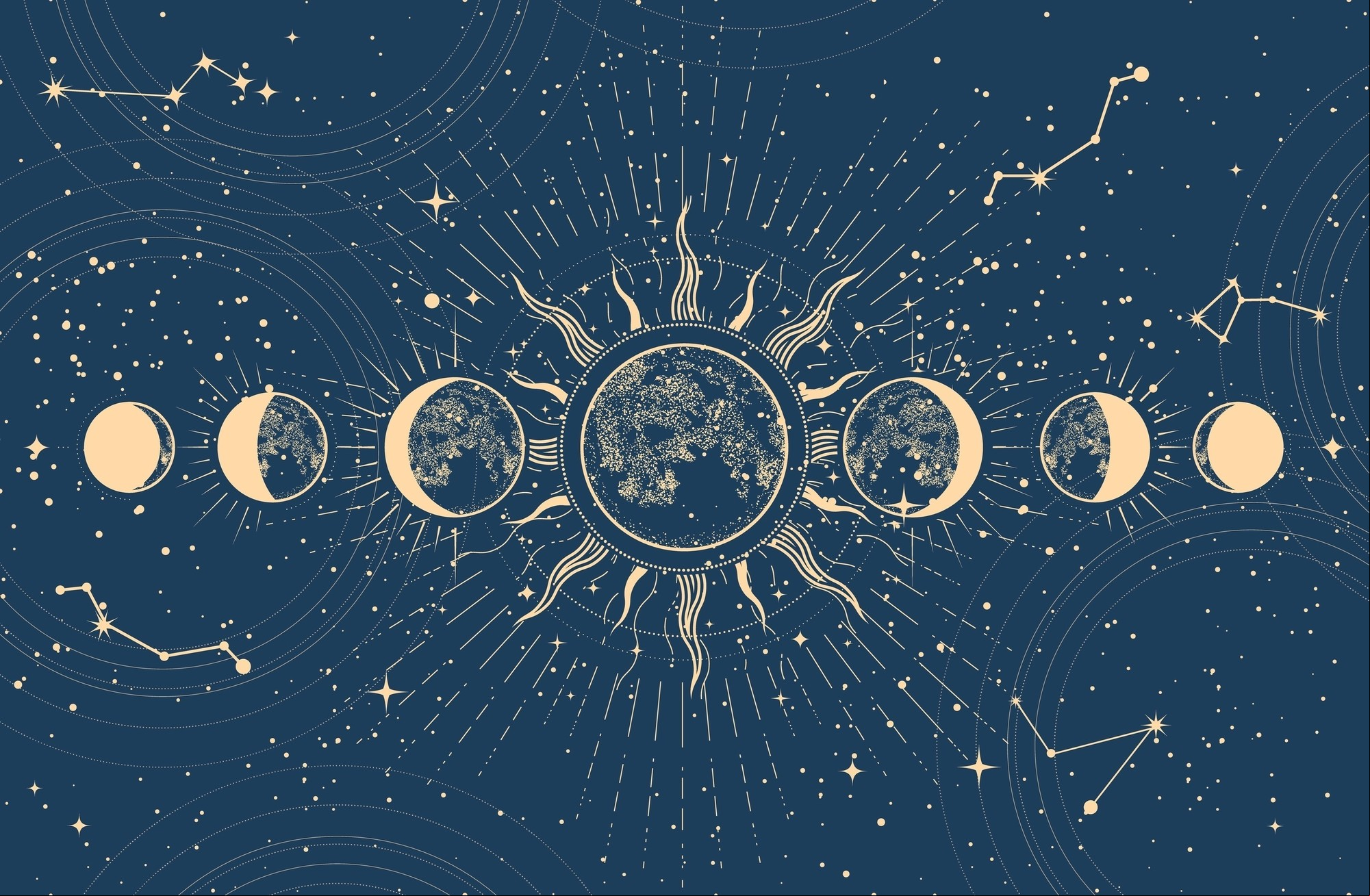 Los Nodos de la Luna son puntos en donde la órbita lunar cruza la eclíptica. Foto: Shutterstock
