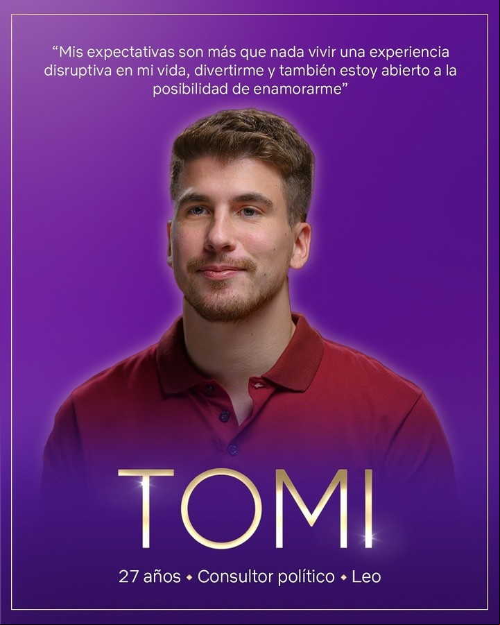 Tomi. Foto: Instagram Netflix